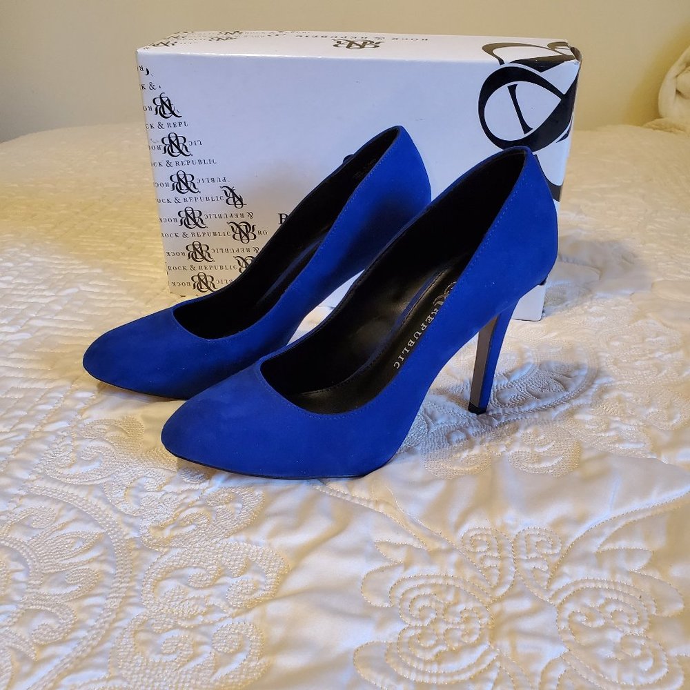 Blue High Heels
